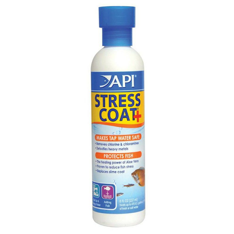 API STRESS COAT+ (chai 237ml) Thần dược giảm Stress, khử độc nước hồ cá cảnh