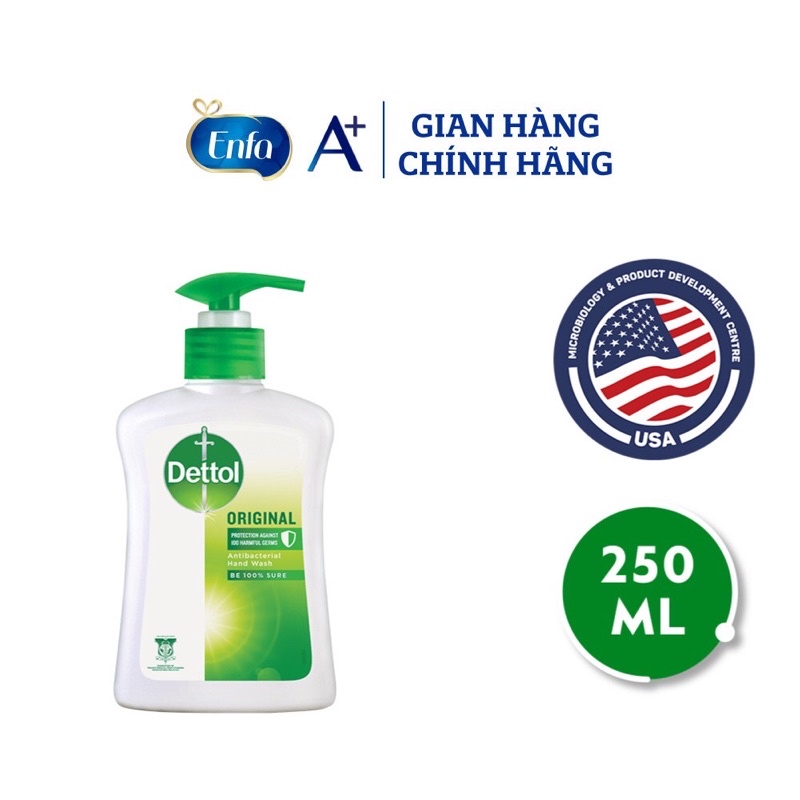 Nước Rửa Tay Dettol Kháng Khuẩn Chăm Sóc Da Skincare Sakura Blossom 250g diệt khuẩn