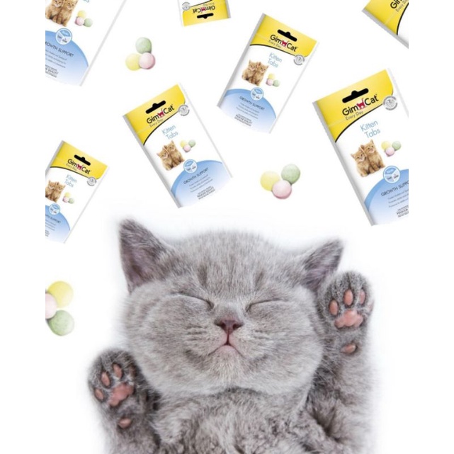 Gimcat kitten tabs viên vitamin tổng hợp cho mèo con