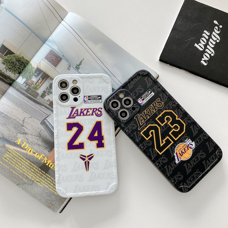 Ốp Điện Thoại Mềm Hình NBA Lakers 23 24 Cho iPhone 15 14 13 12 11 Pro Max X XS XR 7 8 Plus