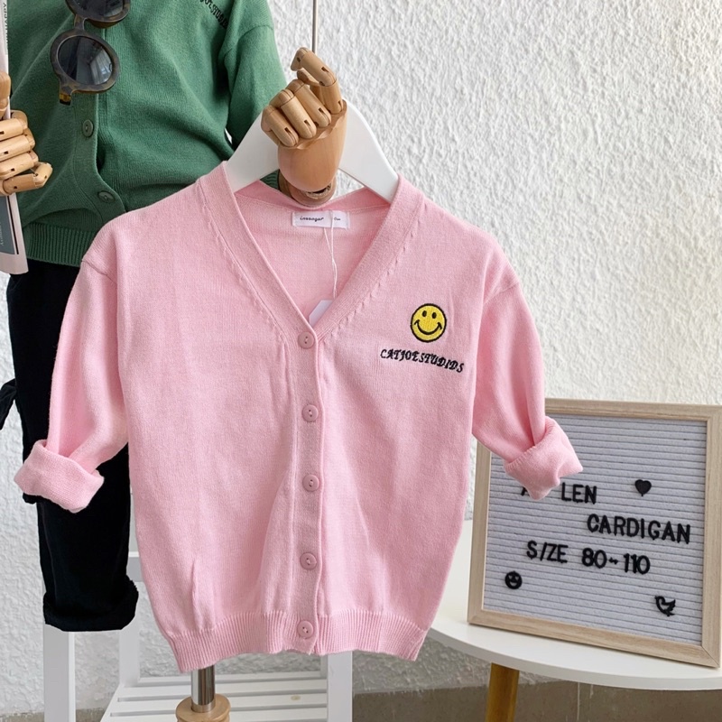 ÁO LEN CARDIGAN HÀNG QC SIÊU MỀM ĐẸP CHO BÉ