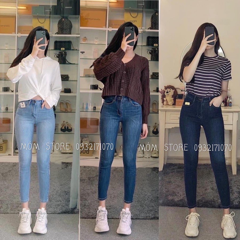 Quần Jeans Skinny 9 tấc trơn Kancan Xuất Xịn [ẢNH THẬT]