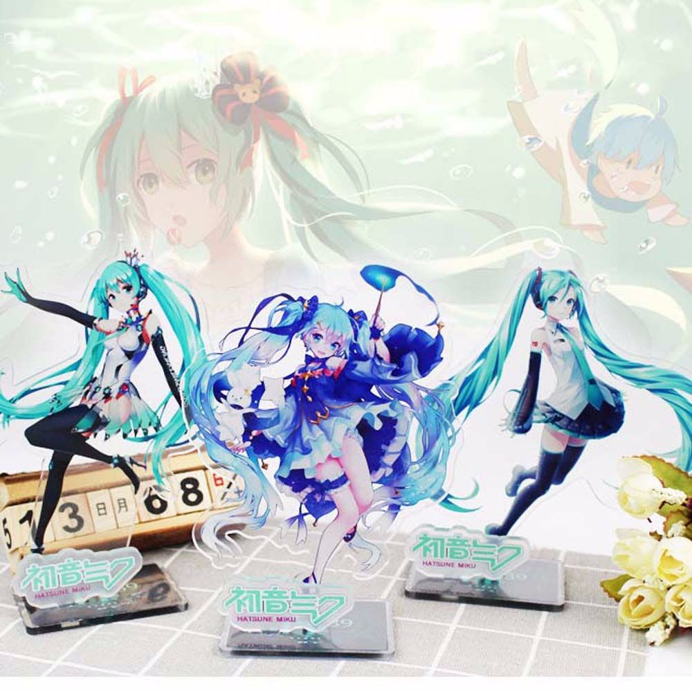 Mô hình đứng acrylic thiết kế nhân vật hoạt hình Hatsune Miku