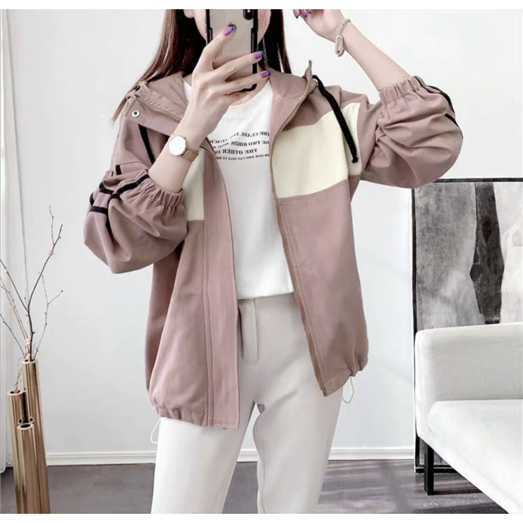 (HCM) ÁO KHOÁC DÙ 2 LỚP FORM CHUẨN ĐẸP , Y HÌNH SIÊU XINH , THỜI TRANG HÀN QUỐC HOTTREND KOKO MI FASHION