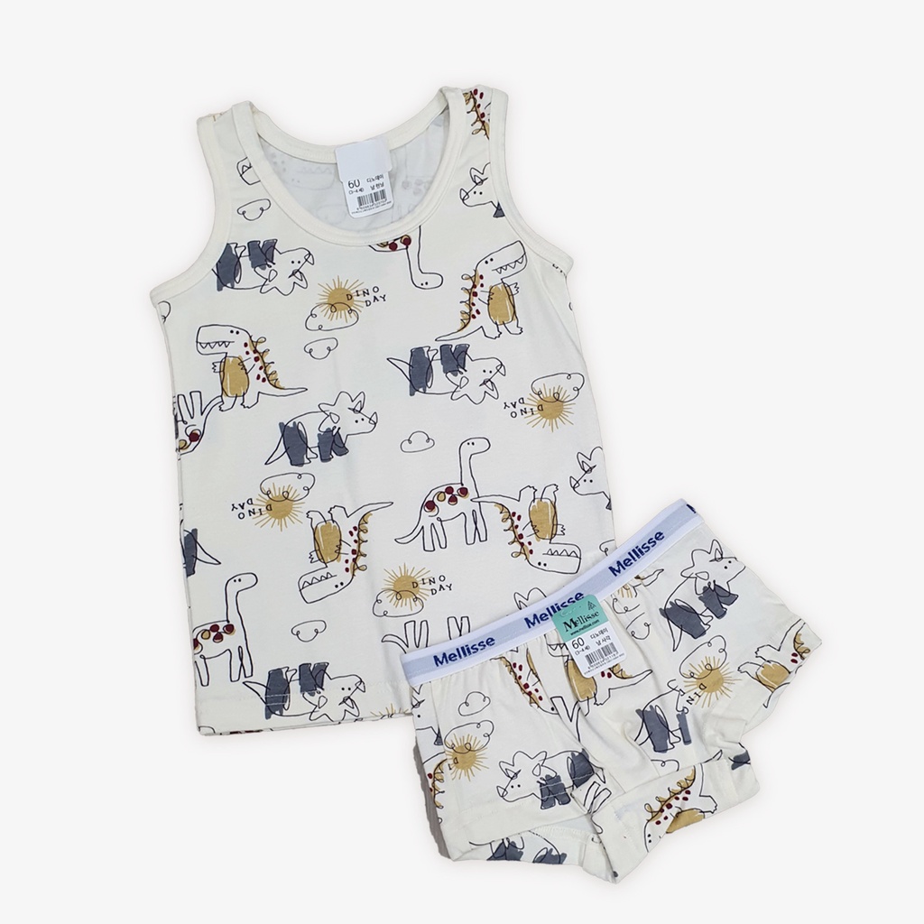 Set quần áo cotton sát nách kèm quần sịp cho bé trai từ 10kg made in korea Hàn Quốc mềm mịn thời trang trẻ em BabyKorea
