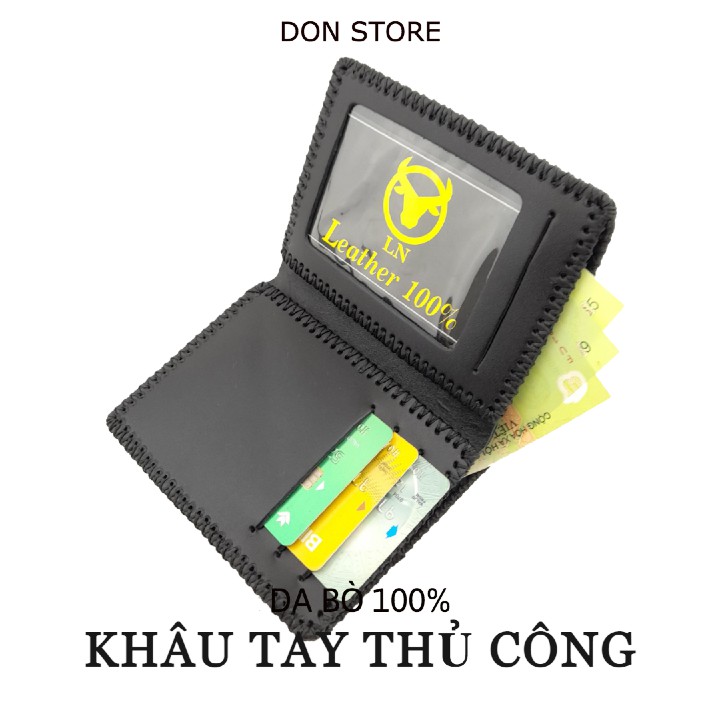 [HOT]Ví Nam, Bóp Nam Vân Cá Sấu Da Bò Thật 100% ( BH- 12 tháng)