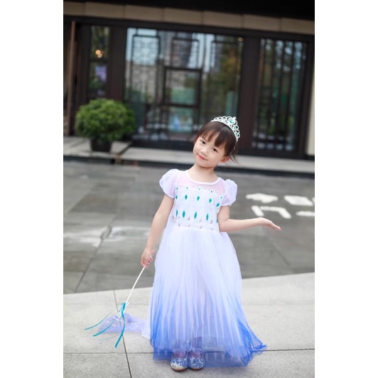 💜Đầm Váy Elsa Công Chúa Tuyết Halloween Phiên Bản Tím 💜