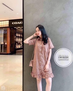 Váy kẻ đuôi cá rara