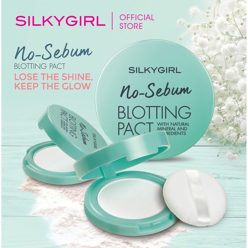 Phấn Phủ Silkygirl Khoáng Kiềm Dầu Dạng Nén Không Màu 7g