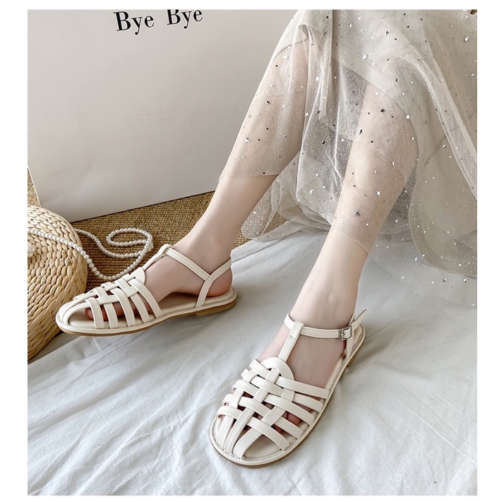 Dép sandals bệt đan lưới xinh xắn size 35 -> 40
