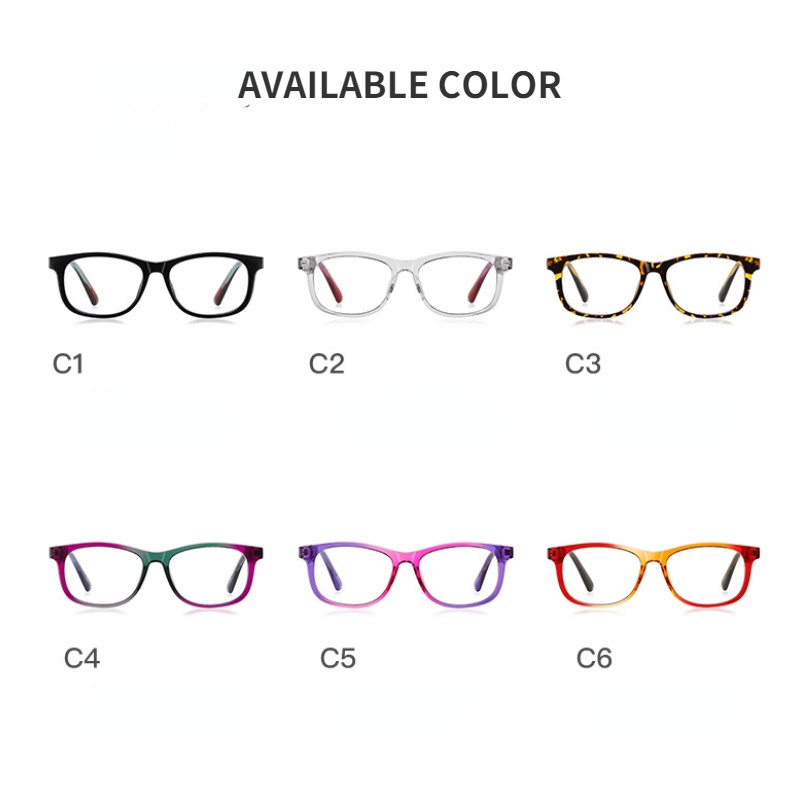 Mắt Kính Chống Ánh Sáng Xanh Hình Oval Thời Trang Phương Tây Cho Bé TR90