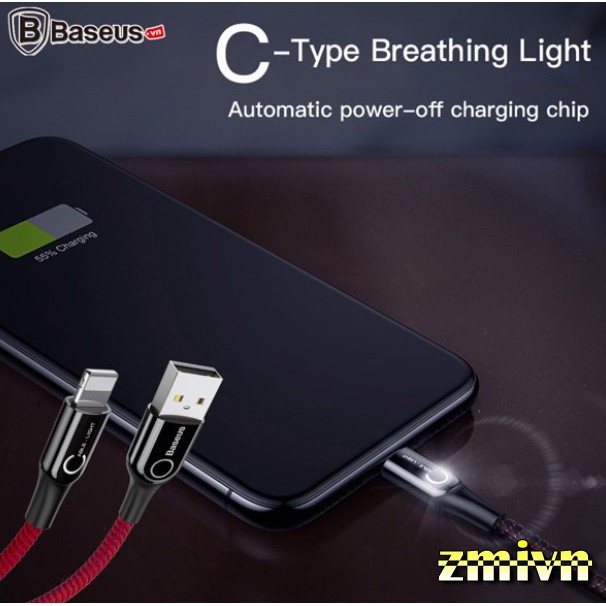 Cáp sạc nhanh thông minh IPHONE tự ngắt chính hãng Baseus