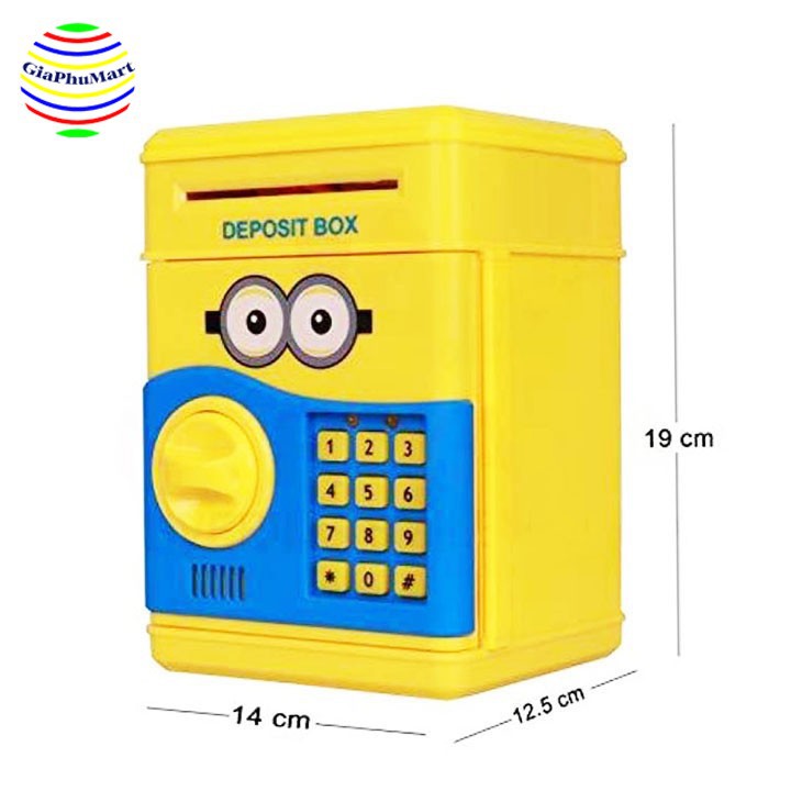 Két Sắt Mini - Có Mật Khẩu [ Doremon, Kitty, Minion,... ]