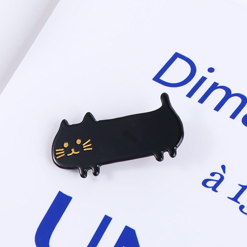 Kẹp Tóc Nhựa Hình Mèo Hoạt Hình Phong Cách Hàn Quốc Cho Nữ