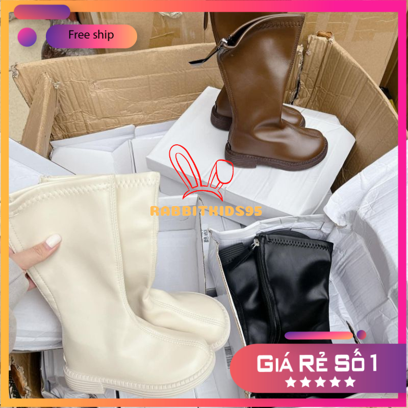 Bốt đùi cho bé gái, Bốt đùi da mềm cho bé.