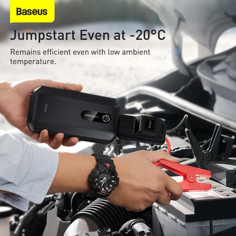 Bộ kích điện cho ô tô Baseus Super Energy Air Car Jump Starter dòng từ 500-1000A dung lượng 10.000mah