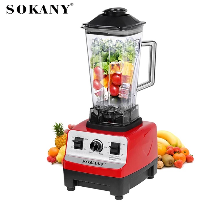 Máy Xay Công Nghiệp SOKANY Công Suất Lớn 4500W Xay Sinh Tố, Xay đá, Xay thịt, xay hạt, xay hoa quả