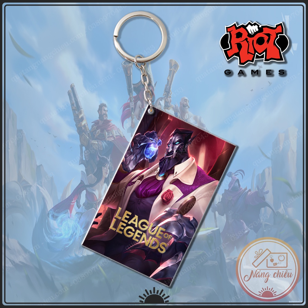 Móc Khóa Dày In Sắc Nét 2 Mặt thẻ game Liên Minh Huyền Thoại - League of Legends 2 ☘️Quà Tặng Nắng Chiều☘️