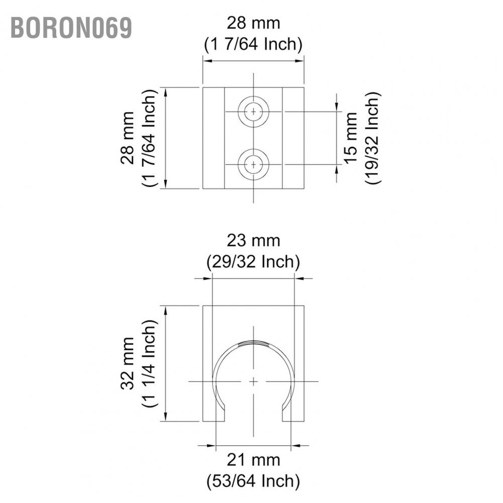 Boron069 Shower Head Holder Adjustable Angle Robust Structure Pure Copper Handheld Hanger for Room