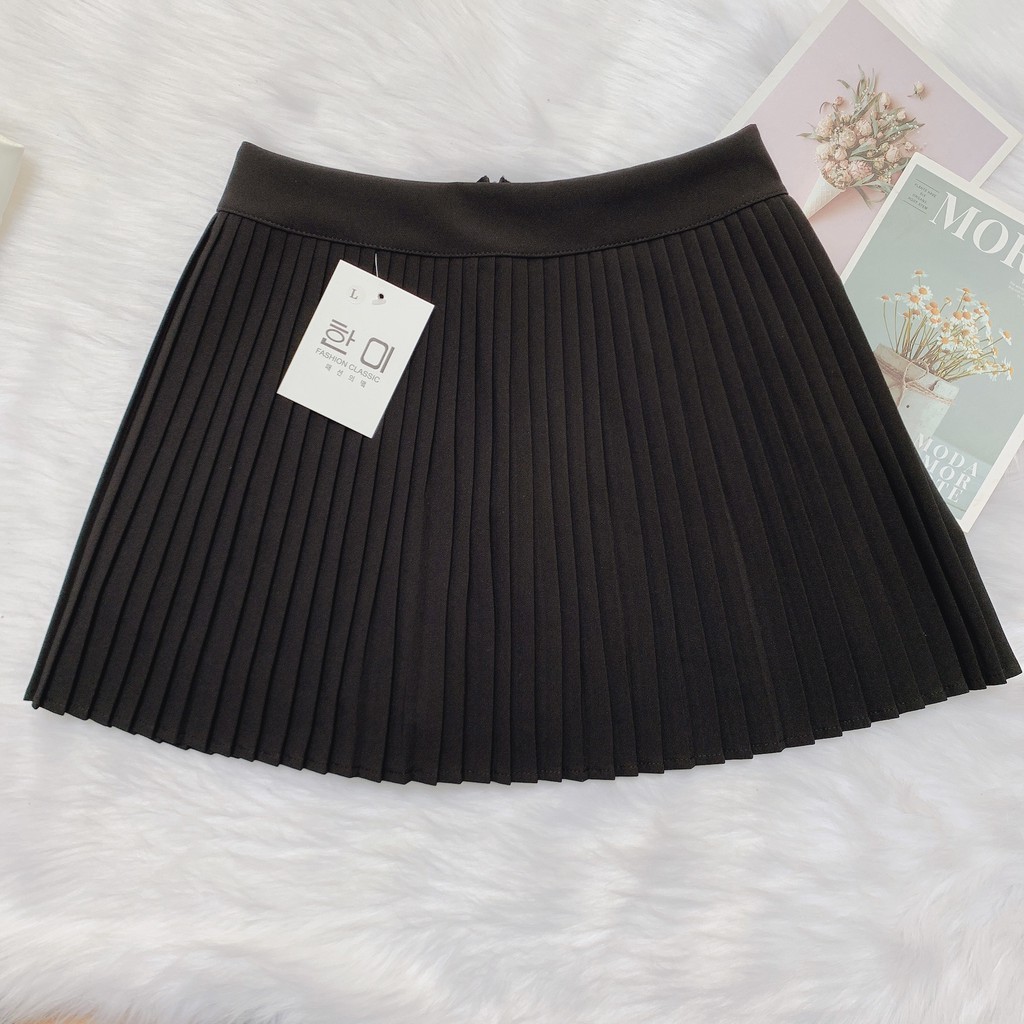 Chân váy xếp ly ngắn công sở lưng cao dáng xòe Hàn Quốc - CV200 | BigBuy360 - bigbuy360.vn