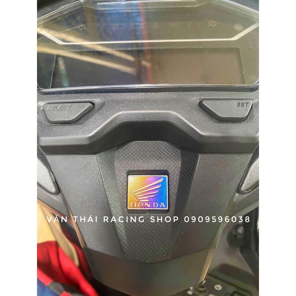 Tem titan logo cánh chim HONDA nhỏ dán mặt đồng hồ