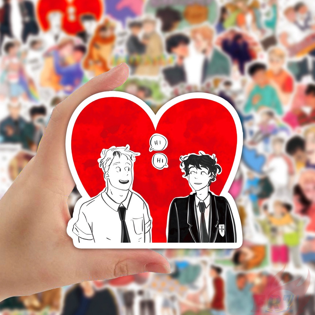 ❉ Heartstopper Series 02 Stickers ❉ 50Pcs/Set Waterproof DIY Fashion Decals Doodle Stickers