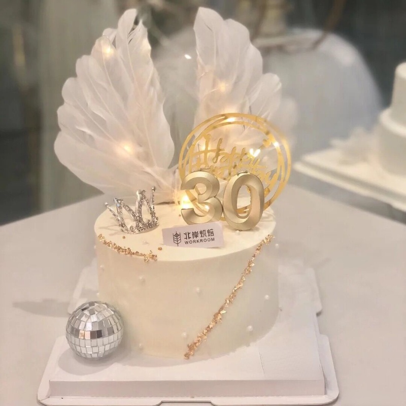 Vương Miện Chữ Happy Birthday Đính Kim Cương Giả Sang Trọng