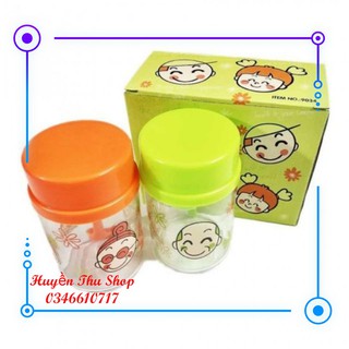 Bộ 2 lọ thủy tinh đựng gia vị