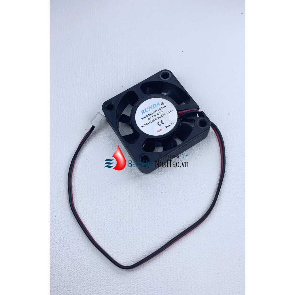 Quạt DC 12v-0,12a vuông 4cm