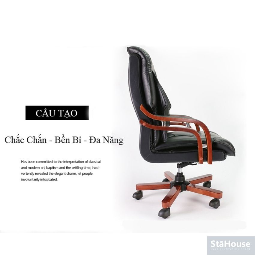 Ghế văn phòng, ghế da giám đốc chân xoay GGD32