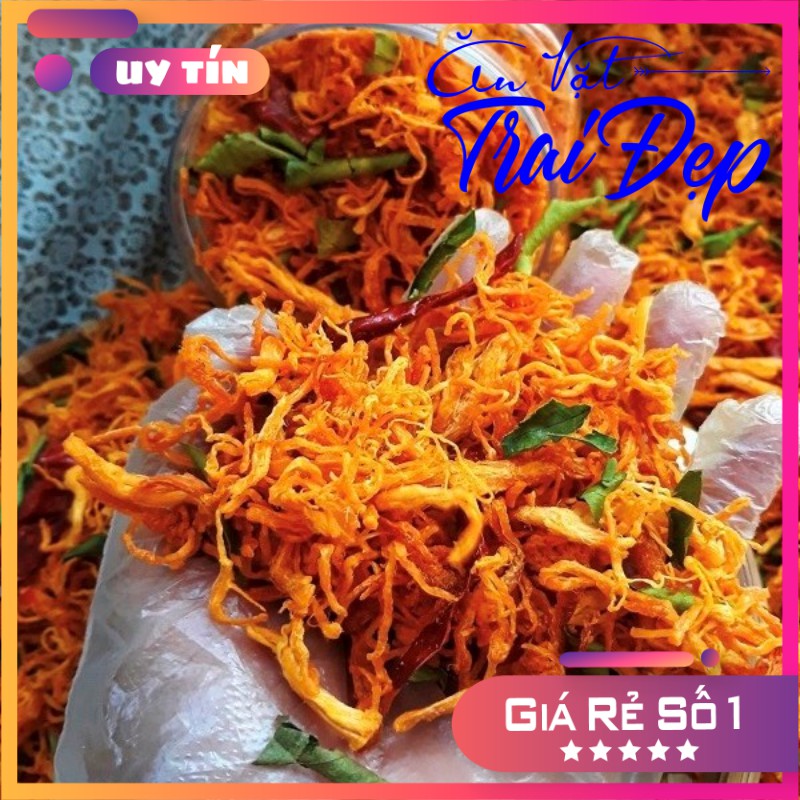 100G GIÁ SỈ KHÔ GÀ LÁ CHANH THƯỢNG HẠNG SIÊU NGON - TRAI ĐẸP SNACK | BigBuy360 - bigbuy360.vn