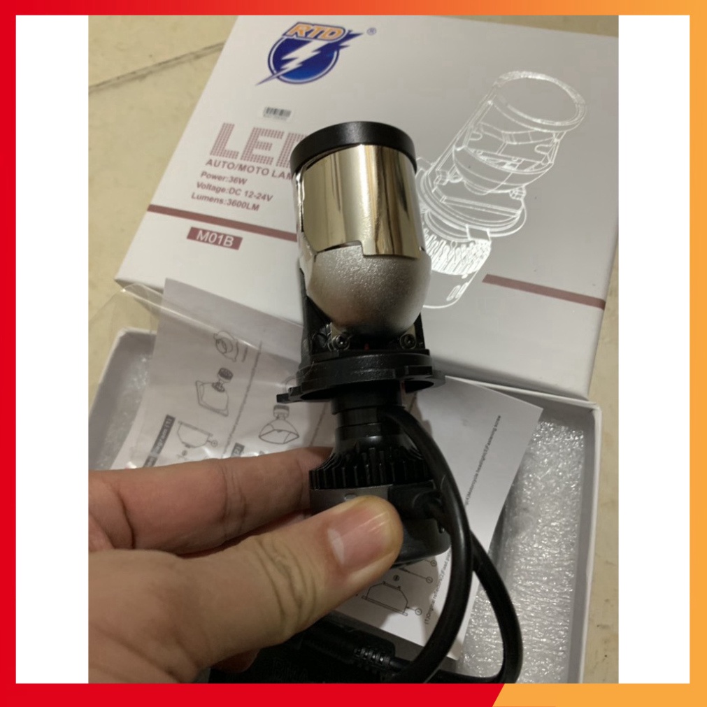 Đèn pha led bi cầu M01B chính hãng rtd ( bản 2020 có chụp phiên bản ver2 ) (ảnh thật)