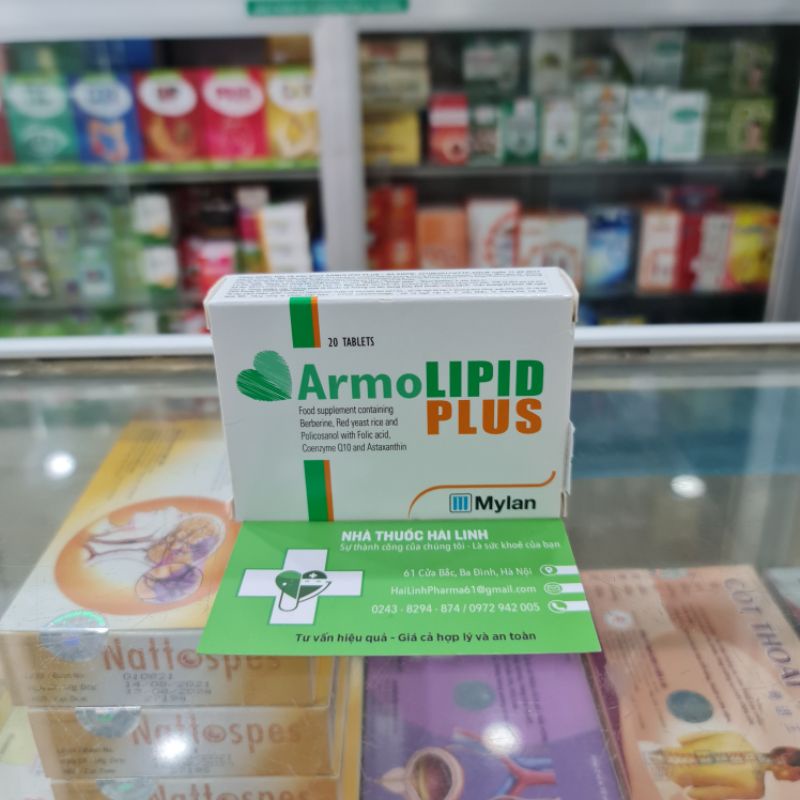 Viên uống giảm Cholesterol, Mỡ máu Armolipid Plus ⚡ Tặng quà ⚡ Hộp 20 viên Nhập khẩu Ý