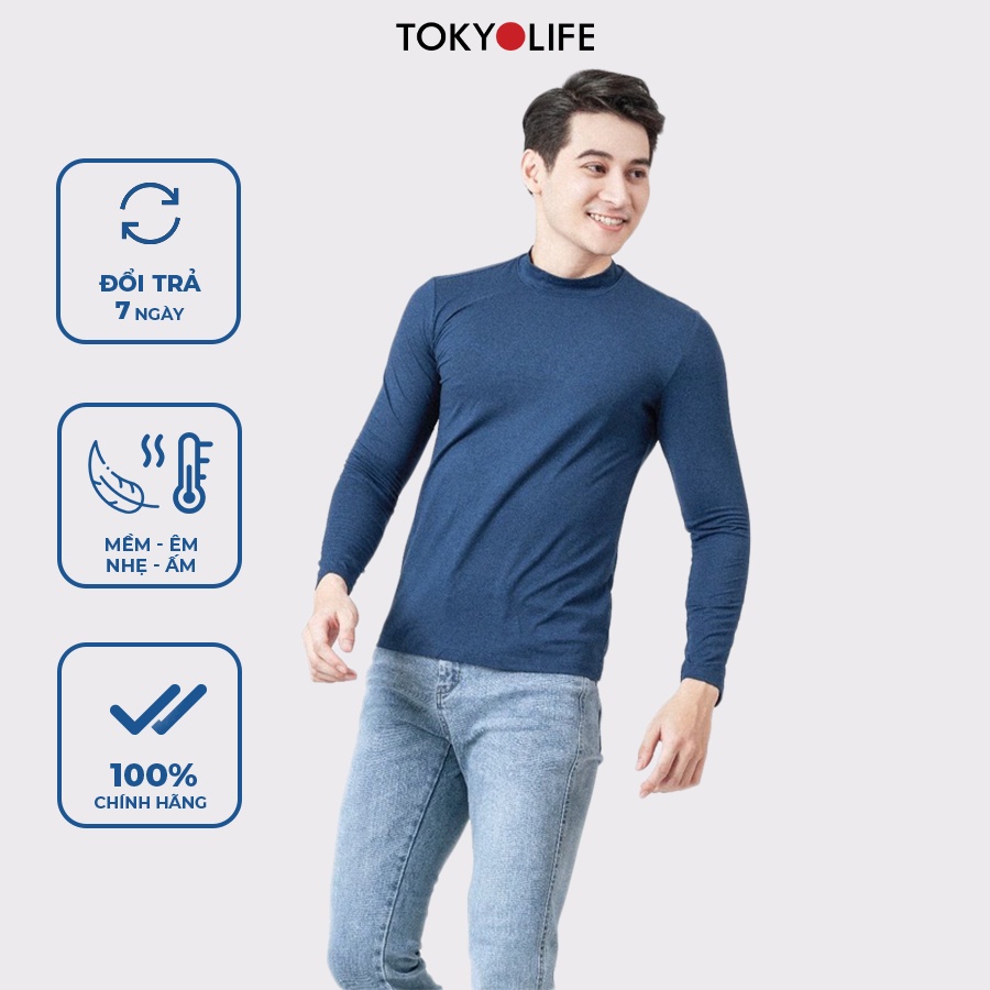 Áo giữ nhiệt WM Original TOKYOLIFE Nam cổ lọ, siêu co giãn, ấm G7SMT019L