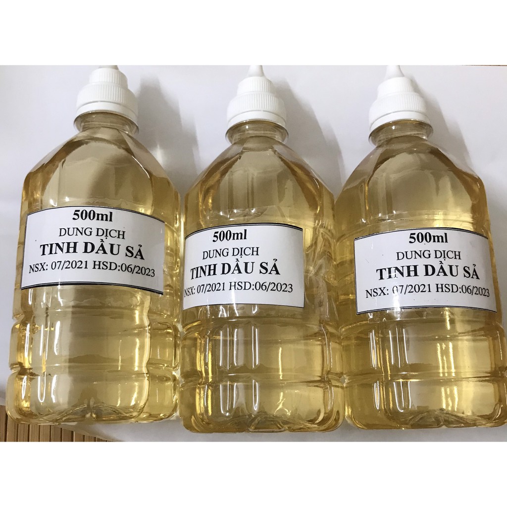 Tinh dầu sả Nguyên Chất 500ml thơm | Tinh dầu đuổi muỗi, diệt côn trùng hiệu quả
