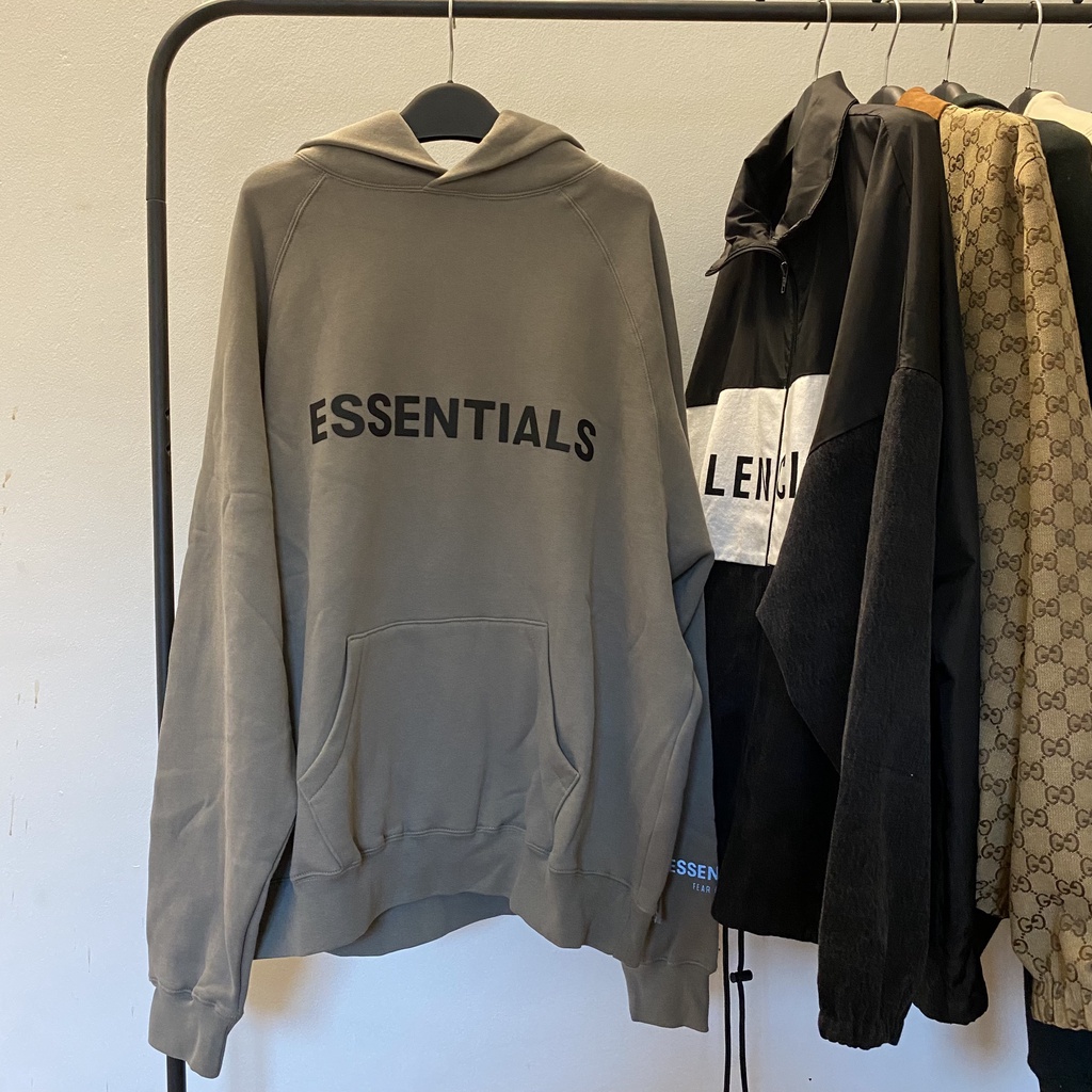 [MÃ MATLTA GIẢM 20K] Áo hoodie Fear Of God FOG Essentials Charcoal SS20 cao cấp, Áo khoác nỉ form rộng Essentials in chữ | BigBuy360 - bigbuy360.vn