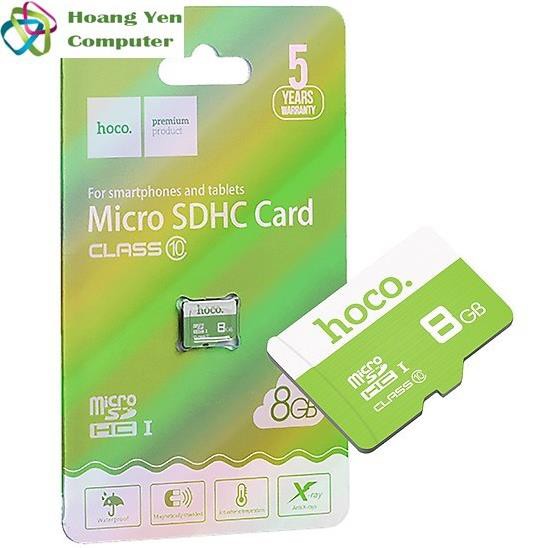 [Mã ELORDER5 giảm 10K đơn 20K] Thẻ Nhớ MICRO SDHC 8GB Hoco Class 10 75MB/S Chống Nước - BH 5 Năm | BigBuy360 - bigbuy360.vn
