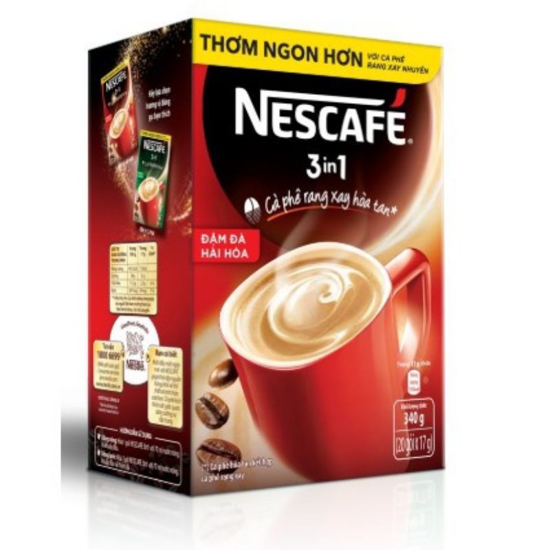 Cà phê rang xay hoà tan 3 in 1 Nescafe 340g