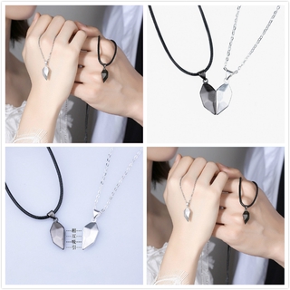 Bộ 2 Vòng cổ Mặt Đá May Mắn Gắn Nam Châm Độc Đáo Cho Cặp Đôi