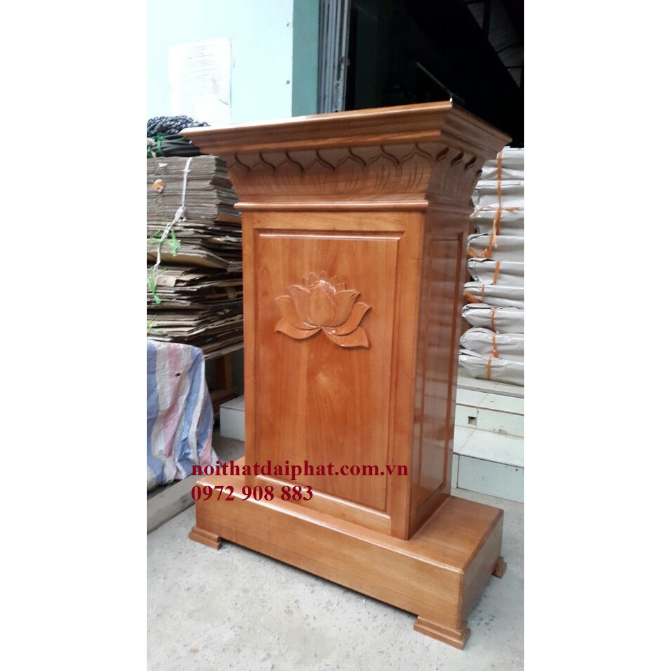 Bục tượng Bác gỗ tự nhiên TN-01