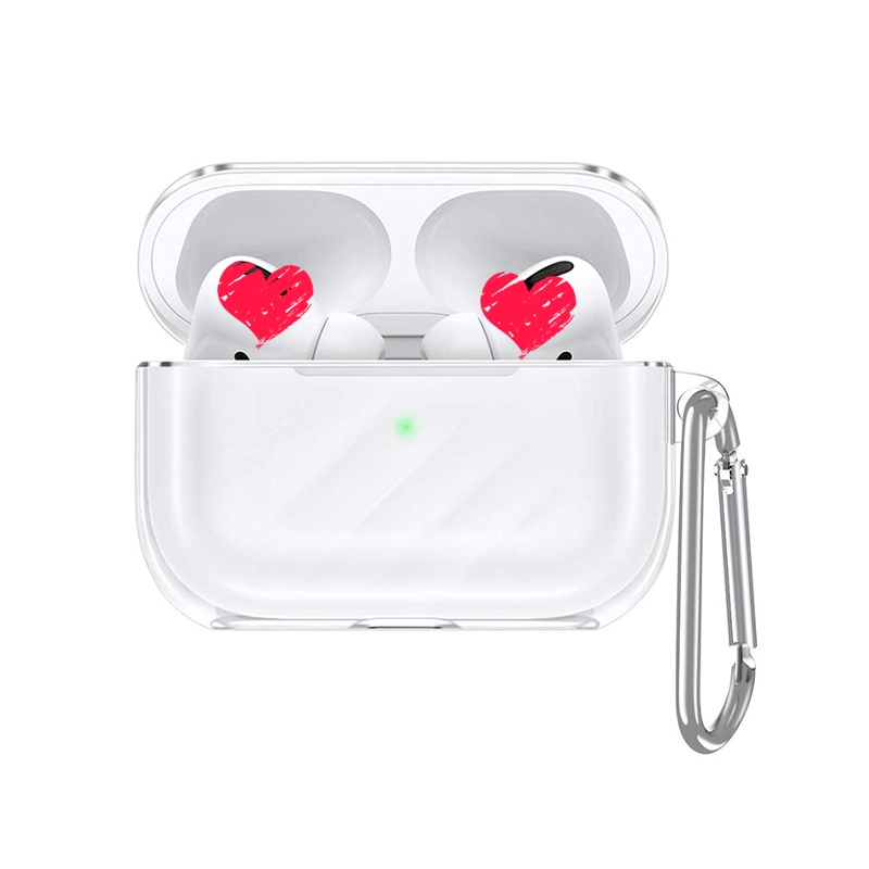 Vỏ Đựng Bảo Vệ Ap 1/2/3/proi11/i12/i18/i100/CES3/DES3...  Chất Liệu Silicon Trong Suốt , Vỏ Case Bảo Về 360 Độ Ôm Sát Ch