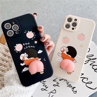 [SIÊU XINH] Ốp Lưng Iphone cạnh vuông Shin đào bóp