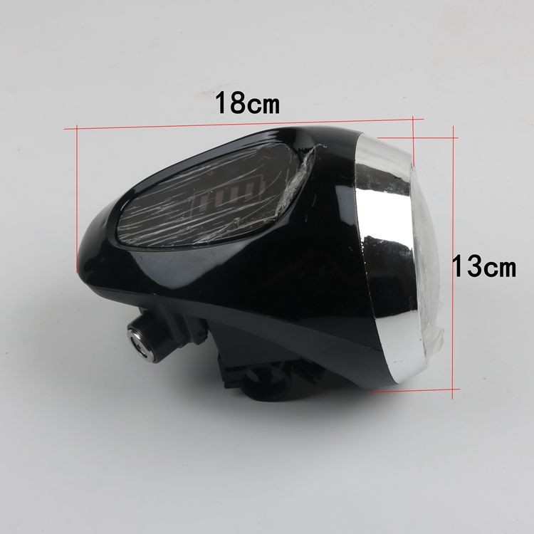 Đầu đèn xe đạp điện Milan đời mới có khóa - siêu sáng lắp cho xe đạp điện