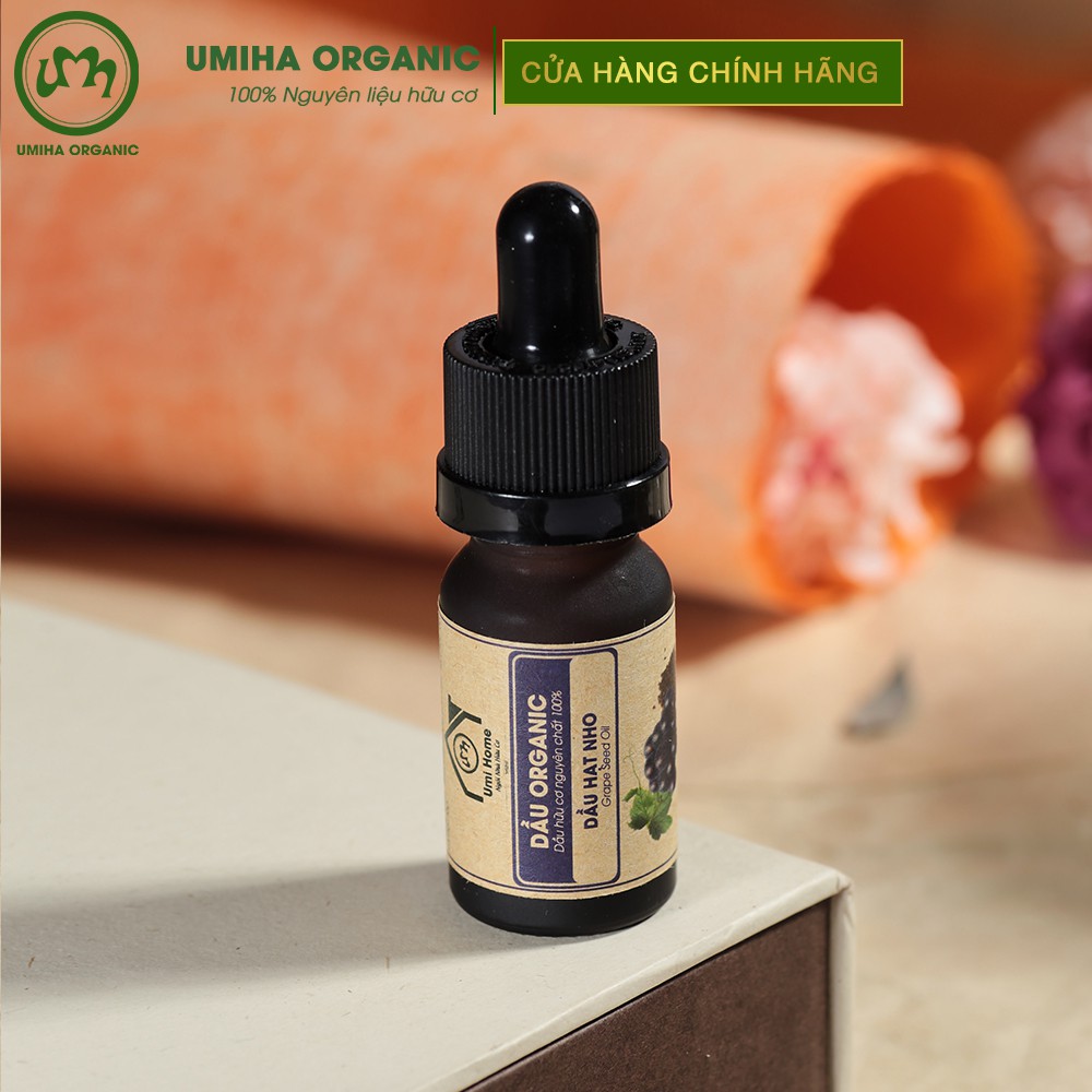 Dầu Hạt Nho hữu cơ UMIHA nguyên chất | Pure Grape Seed Oil 100% Organic 10ml