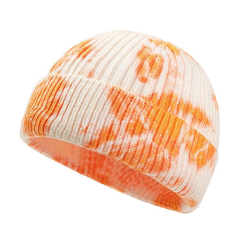 Mũ Beanie Dệt Kim Màu Trơn Dễ Thương Cho Nam Nữ