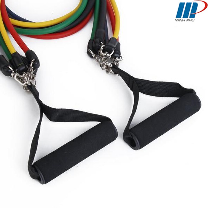 Bộ dây tập thể lực 5 màu ✅ Dụng cụ tập thẩm mỹ cho phòng GYM