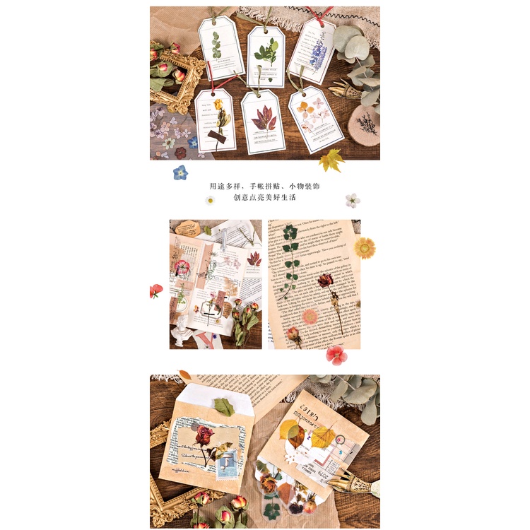 2 miếng dán stickers họa tiết hoa trang trí sổ tay