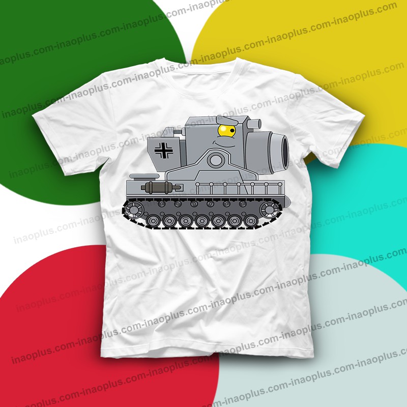 In áo hình xe tăng - in áo phim hoạt hình xe tăng đẹp - mã 12