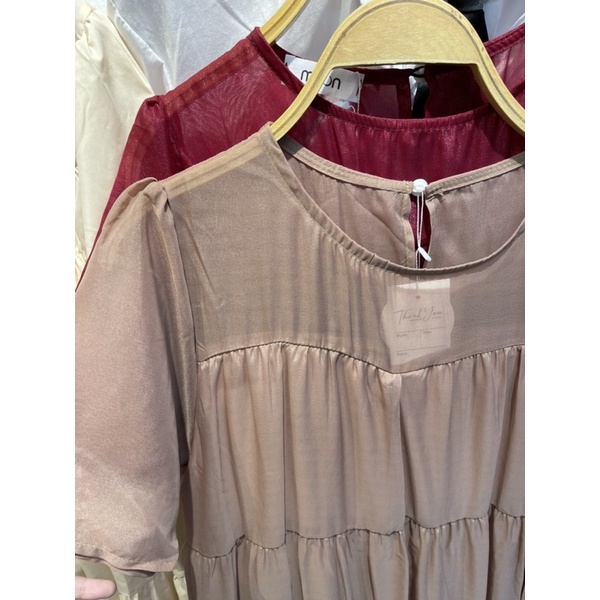 Váy babydoll đầm dáng xòe nhiều tầng vintage xinh | BigBuy360 - bigbuy360.vn