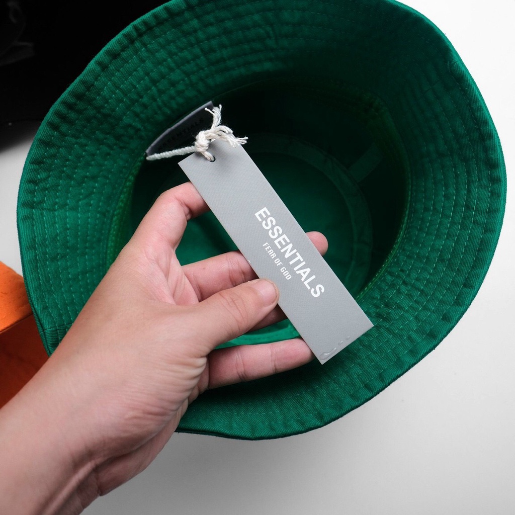 Nón bucket nam, mũ tai bèo in chữ ESSENTlALS phong cách đơn giản, chất siêu đẹp - Thóc store